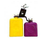Generic Tone Percussion Bell Instrument Block Chime Pair Mountable Handheld Rhythm Accessory Percussion Pair With Screw Suitable for classroom practice rehearsal ensemble setups studio