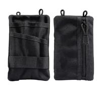 Generic Tool Pouch with Oxford Cloth and Shoulder Strap, Multiple Pockets, Front Loops, 3.7 X 5.7 in