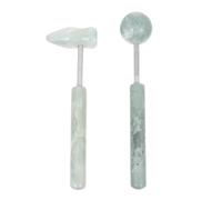 Generic Tools Relaxation Blood, and Flow Aluminum Alloy Lightweight Hammers 2pcs Portable Jade Massage for Handheld Body Muscle for Face and Neck