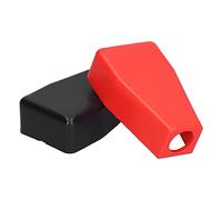 Generic Top Pillar Battery Terminal Protective Cover 10 Pcs,Simple Installation for Electronics/Communication Equipment,High-Temperature, for Most Pillar-Type Battery Clamps,Black/Red