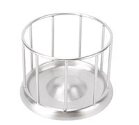 Generic Tortoise Feeding Dish, Reptile Water Dish Food Bowl Stainless Steel Feeder for Tortoises Lizards Turtles, Pet Dispenser Bottle, Food (L 360ml 6.8x14.5cm / 2.7x5.7in)