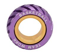 Generic Touch Ring, Sensorically Rotating, Clear Sound Metal Rattling Two -color Touch Relieving Anxiety aluminum. Portable, Daily Toy for ADD Autism (Purple)