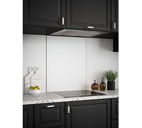 Generic Toughened Glass Kitchen Splashback, Ice White 600mm x 750mm | Handmade in the UK with peel-and-stick backing for rapid installation behind cookers, backed by a 5-year guarantee.