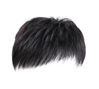 Generic Toupee Clip Short Men Topper Hair for Outdoor Activities