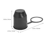 Generic Towball Easy Installation for Use with Trailer Accessories for Protector Hitch Ball Cover Black Pvc Material Protects against Damage and Debris Trailer Ball