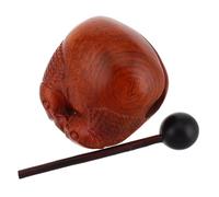 Generic Traditional Wooden Fish Ornament Zen Drum Meditation Instrument for Office Decor Unfinished Wood Fish Craft for Home and Workspace Relaxation