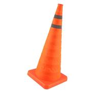 Generic Traffic Safety Cone with Reflective Strip for Night Visibility Collapsible 70x29x29cm Portable for Road Safety 1 Unit
