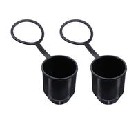 Generic Trailer Hitch Cover 50mm Universal Plastic Ball Head Cap, 2 Pcs with Hook, Protection for Car and Caravan Tow Bar