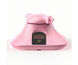 Generic Training Jump Skipping Machine Remote Control Rope Counter Consistent Rhythm Type C Charging Anti Slip Base Indoor Workout Equipment suitable for group workouts parent child sport, Pink