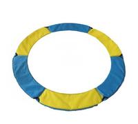 Generic Trampoline Surround Edge Cushion with Quick Install and Soft Suitable for Outdoor Playfields Home, Yellow Blue, 1.4M