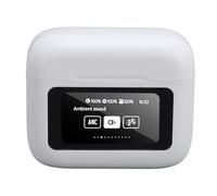 Generic Translation Earbuds High Performance Real Time 2 Way Language Translator Earbuds for Language Learning Business Trip, Bluetooth Translation Compact Portable (White)