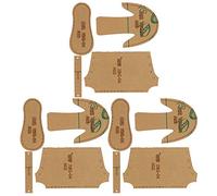 Generic Transparent Acrylic Shoes Templates for DIY Leather Crafting - 12 Durable Mini Mold Set for Creating Shoe Ornaments and Patterns