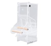 Generic Transparent Automatic Feeder No Mess Bird Cage Feeder, Built to Last Robust Pet Supplies, 4 Assembly Accessories