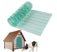 Generic Transparent Blue PVC Dog Door Flap Replacement, Easy to Cut & Install, Suitable for Cat or Dog House Door, Weatherproof & Odorless, Ideal for Pet Owners with Cats or Dogs