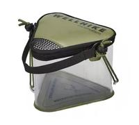 Generic Transparent Folding Fishing Bucket with Breathable Mesh Lid for Camping (Green)