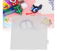 Generic Transparent Geometric Pegboard Template for Kids Puzzle Toys - Creative DIY Perler Bead Crafting - Develops Coordination Skills - 1 Unit (Little Sifang)