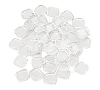 Generic Transparent Glass Nail Color Display Card Set for Nail Art Organization and Practice, 50 Pcs Polish Color Comparison Tips for Salon Professionals