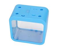 Generic Transparent Mini Fish Tank with LED Light, Night Light Function, Easy Operation, Suitable for Various Small Pets Such As Fighting Fish, Turtles, Plastic Material Blue/White/Red/Green/Purple