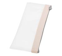 Generic Transparent Money Bag Pouch Stylish Zippered Makeup Bag for Cash Coins Stationery Organization for Home Travel Outdoor Use for Women