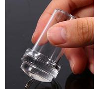 Generic Transparent Nail Art Transfer Tool with Easy-to-Use Silicone Stamper and Scraper for Beautiful Nails in Professional and Personal Use
