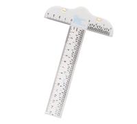 Generic Transparent T Ruler Acrylic Drafting Ruler 19.2 x 12cm Inch and CM Scale High Contrast Markings for Art Framing Craft Drawing Measuring