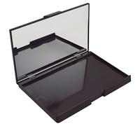 Generic Travel Beauty Case Long-Lasting Artists Collectors Built-in Mirror Empty Eyeshadow Palette Strong Attachment DIY Makeup Organizer Custom Refills Large Cosmetic Container