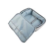 Generic Travel-friendly Gray Projector Travel Bag with Fixed Internal Pocket, Wide Compatibility, Sturdy Handle - Heavy Duty Nylon 13.6x7.9x4in for On-the-go Presenters