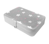 Generic Travel Large Aesthetic Stars and Moon-1487 Jewelry Box! Portable Organizer Case Perfect for Rings,Earrings,Necklace-For Fashionable Girls and Women on the Move - 1 Pack