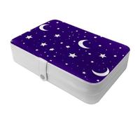 Generic Travel Large Stars and Moon-1427 Jewelry Box! Portable Organizer Case Perfect for Rings,Earrings,Necklace-For Fashionable Girls and Women on the Move - 1 Pack