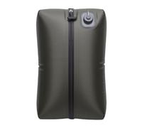 Generic Travel Vacuum Bag Reusable with Pump Foldable Compression Bag for Clothing Space Saving Waterproofing for Camping, Backpacking 20L (Green Grid)