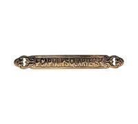 Generic Treasure Gurus Solid Brass Ship Door Plaque Captains Quarters Sign Maritime Nautical Home Wall Decor