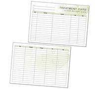Generic Treatment Additional Client Record Card for Nails, Beauty, Hair or Massage A5 Pack of 50 - Landscape