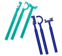Generic Triangle Mouth Exerciser Tongue Training Device Targeted Muscle Strengthening Pp and Metal Material 6pcs for Oral Muscle Exercises and Early Oral Development