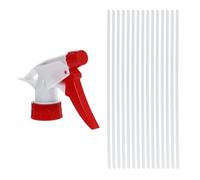 Generic Trigger Sprayer Replacement Nozzles 15Pcs Plastic Spray Heads for Standard Neck Bottles Gardening Kitchen Cleaning 11.81X3.74X1.18 Inch Red