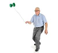 Generic Triple Bearing Diabolo Set with Colorful Sticks, Fun Chinese Yoyo for Beginners and Intermediate Players, Made of Eco-Friendly ABS Material, Size 5.71 X 4.72 X 4.72 in (Green)