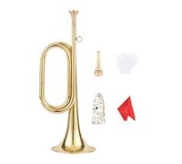 Generic Trumpet, Marching Bugle, Wind Instrument, Musical Brass, Beginner, Compact, Beginner-friendly for Children And Adults, for Brass Bands, School Bands, Style A