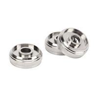 Generic Trumpet Valve Cap Metal Replacement for Improved Key Accuracy and Sound Quality 3Pcs Silver (Top Cover OE: 5615Q0)