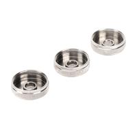 Generic Trumpet Valve Cap Metal Superior Quality Smooth Playing for Trumpet Replacement Musical Instrument Accessories, Silver Color, 3 Pcs Ideal for Musicians (Bottom Cover OE: 5615Q0)