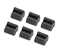 Generic Tuba Piston Valve Rubber Pad Elastic Buffer Effect 7pcs Black for Horn Instrument Accessories