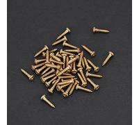 Generic Tuning Peg Screw Set Quality Chrome Mounting Screws for Guitar Machine Heads 50pcs for Pickguards and Back Plates for Guitar Players and Repairmen (Gold)