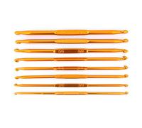 Generic Tunisian Crochet Hooks Double Ended Double 19x11x1 8 Pcs Golden Alumina Double Ended Crochet Hook Knitting Needle Set Weaving Crafts, Generic69v7kea2rz