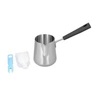 Generic Turkish Coffee Pot, 350ml Stainless Steel Coffee Heating Milk Warmer Pot Milk Warmer for with Spout for Hot, Turkish, Heated Gravy