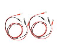 Generic Turntable Tone Arm Wires 4 Pack Grounding Cable Turntable Insulated Copper Easy Connect Anti-Buzz Wire Black Red Long Length