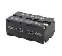 Generic Type C 45W Input NP F Dummy Battery Adapter with Digital Display, Safe and Efficient Power Solution for Photographers, Durable ABS Construction