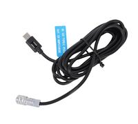 Generic Type C Cinema Camera Power Cable Stable Power Supply for BMPCC 4K 6K Cameras Indicator Light for Safe Recording 200cm Length