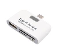 Generic Type-c Hub Card Reader with USB 3.1 Port, Plastic Material, Lower Energy Consumption for Laptop and Type-c Port, for Travel and Work Use
