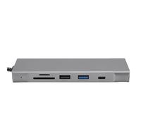 Generic TYPE C Hub Versatile 8 in 1 Aluminum Alloy USB C Hub 4K Video Output for OS X, Studio Display, Pro Display XDR