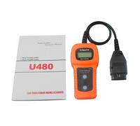Generic U480 OBD2 OBDII EOBD CAN-Bus Auto Scanner Engine Code Reader Diagnostic Tool, Orange and Black