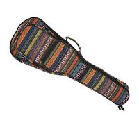 Generic Ukulele Bag Ethnic Style Durable 4-String Guitar Case for Travel Built-in Thick Cotton Protection
