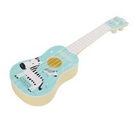 Generic Ukulele Guitar Toys Exquisite Plastic Instrument for Kids, Musical Learning Toy for 3-8 Years Old, Soft Touch, Easy to Carry (Blue)
